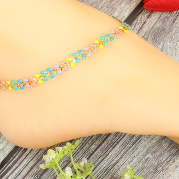 "Elegant Handmade Anklet – Delicate Jewelry for Women, MAR091061 - Picture 1 of 10
